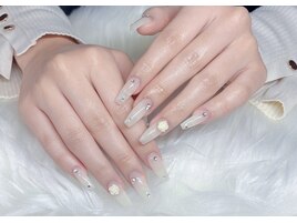 冬ネイルホワイト系