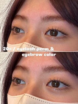 ヘアーウニール アイ(Hair Unir eye)/【20代後半】まつげと眉毛カラー