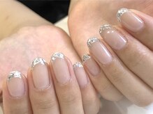 フェミニンネイル(Feminine Nail)/ガラスフレンチ