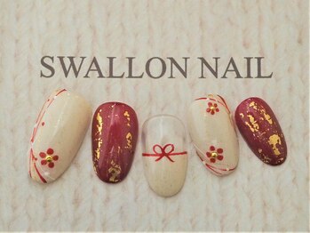 スワロンネイル(SWALLON NAIL)/2020年お正月ネイル