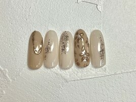 フラワーミラーネイル