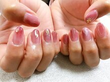 キキネイル たまプラーザ店(kikinail)/ちゅるんレッドニュアンスネイル