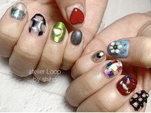 アトリエループ(atelier Loop by shiho)/カラフルネイル