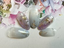 アペル(apare)/グラデ×フィルムシェルネイル