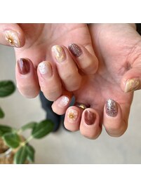 ニュアンスフラワーネイル