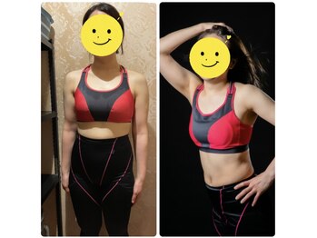 エムビーエルフィットネス 本陣亀島店(MBL.fitness)/お客様の変化【30代女性】