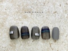 マリーネイルズ 青山店(MARIE NAILS)/☆ブラックシアー8800円 1127a
