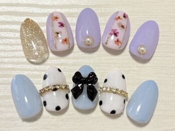 マール(MeaR)の写真/<オフ/ケア込>アート4本¥6600◆持ち込みOK！ちび爪に映える繊細なアート★短い爪にも似合うデザイン豊富◎