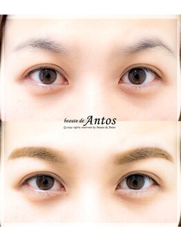 ボーテ ド アントス beaute de Antos/つり上がり眉をソフトアーチ眉へ