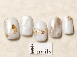 もやもやゴールドネイル¥7200