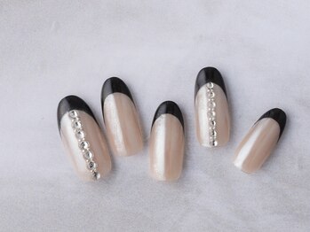 サンミーゴネイル 神戸店(Sunmego Nail)/韓国☆黒フレンチネイル