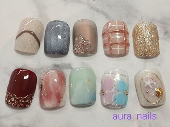 アウラネイルズ(aura nails)/●フットジェル ¥8,800