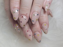 カラフルストーンネイル