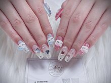 アキコネイルサロン(Akikoネイルサロン)/10本長さだし＋持ち込みデザイン