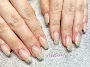 サロン ド モモ(salon de momo)/ワンカラー+ラメグラ追加