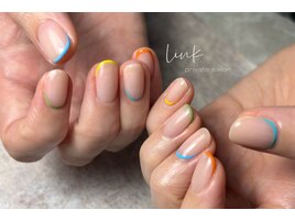 変形フレンチネイル