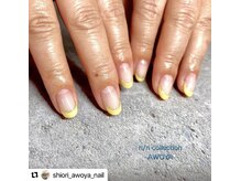 アオヤ(h/n collection AWOYA)/カラーフレンチネイル☆