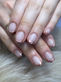 ヘアーアンドネイル ルシア(Hair&Nail Lucia)/メタリックフレンチ