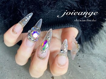 クリアネイル　ビジューネイル　