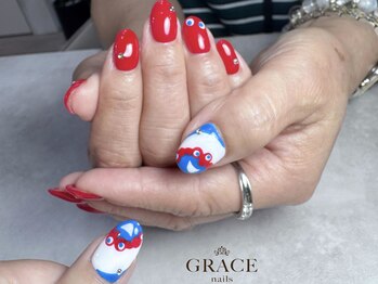 グレース ネイルズ(GRACE nails)/ミャクミャク　万博　パラジェル