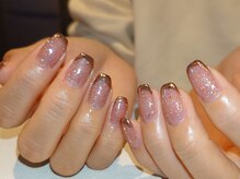 ラクネイル 浦和店(raku nail)/フラッシュ×ミラーフレンチ