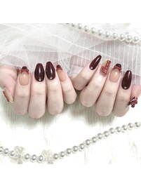 大人気♪リボンフレンチネイル