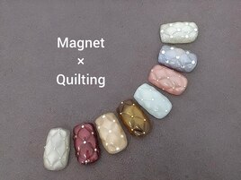 マグネット×キルティングネイル