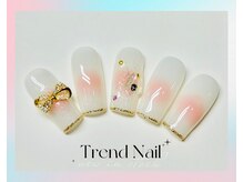 トレンドネイルスタジオ(Trend Nail Studio)/モテカワのチーク+フレンチ
