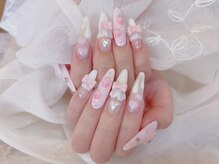 デコール 心斎橋(DECOR)/イチゴリボンネイル