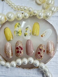 押し花ネイル