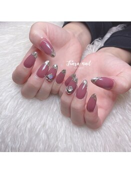 ティアラネイル(tiaranail)/ガラスフレンチ