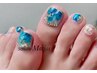 【フットネイル】フルアート＆持ち込みアート ¥9000