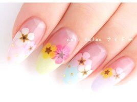 カラフルお花のフレンチ