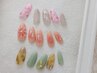 【定額】華やかデザインアート6本コース¥8250→6900