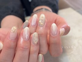 ラメ　立体