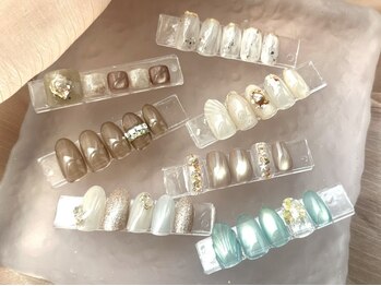 ヴィーアンドヴィーナス 田町店(VIE&Venus)の写真/【人気の定額ネイル★約70種類】シンプル~トレンド定額は一律料金♪自爪に優しいパラジェル・フィルイン◎