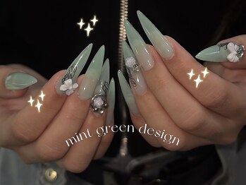 nailsalon Aimer by Cheriの写真/【大分駅徒歩3分】パーツ盛り・持ち込みデザインOK！オフ込爆速施術で叶う圧倒的トレンドつけ放題◎