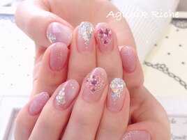 【押し花ネイル】