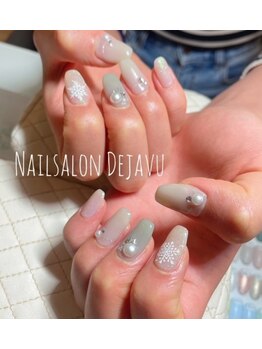 デジャヴ(Dejavu)/雪の結晶ネイル