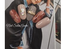 ネイルサロン アミティエ(Nail Salon Amitie)/ニュアンス大理石×リングNail *