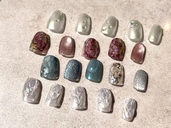 ルシェオ 表参道(LUCIEO)の写真/【毎月デザインが増える&変わるseason collection￥8800】サンプル多数ご用意しております◎色配置変更OK
