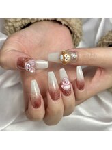 レイネイル 岐阜茜部店(RAY NAIL)/フラッシュグラデ×足立