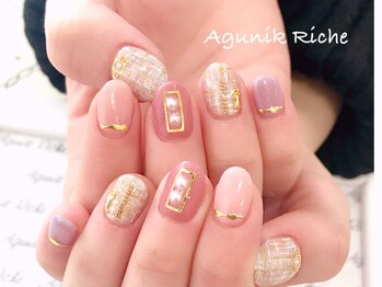 アグニークリッシェ(Agunik Riche)/【ツイードネイル】