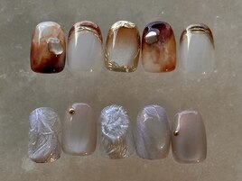 ブラウンニュアンス×うねパール