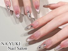 ナユキネイル 新宿店(NA.YUKI Nail)/ピンクチークマグネットフレンチ