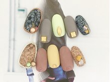 ネイルサロン キャンディネイル(Candy Nail)/お花レース　ｂｙ星