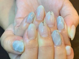 8月　天然石風アート