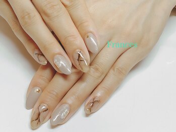 フランセス(Frances)/大理石ネイル