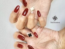 ネイル エミュスト(Nail Emuest)/ボルドーネイル