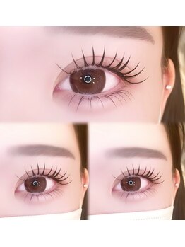 メリス(Mellis)の写真/マツエク上下振り分け150本¥8450◎逆まつ毛の方にオススメ!パリジェンヌラッシュリフト上下¥8800も有り☆